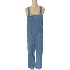 MAJE Denim Jumpsuit Overalls Blue Size IT40 US Large Soft Stretch Denim Pockets